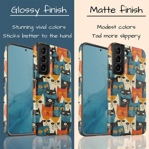 Custom Initials Tabby Cat Lovers Galaxy Case